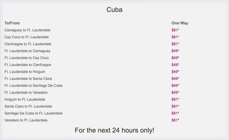 Silver Airways ofrece vuelos a Cuba por $49