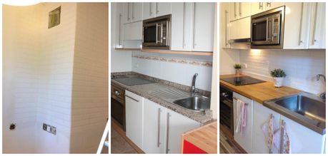 reforma sin obras reforma cocina diy cocina decoración en blanco cocina pequeña blanca cocina nórdica blog decoración nórdica antes después decor 