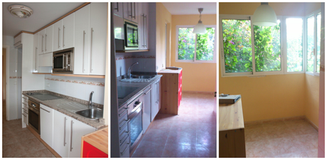 reforma sin obras reforma cocina diy cocina decoración en blanco cocina pequeña blanca cocina nórdica blog decoración nórdica antes después decor 