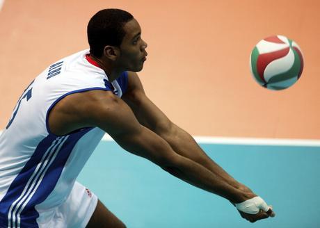 GUADALAJARA, MEXICO - OCTOBER 25: Dariel Miranda Albo of Cuba during the men's volleyball in the 2011 XVI Pan American Games at Pan American volleyball complex on October 25, 2011 in Ciudad Guadalajara, Mexico. (Photo by Gerardo Zavala/LatinContent/Getty Images)