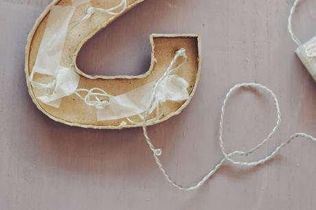 Como hacer letras luminosas para decorar
