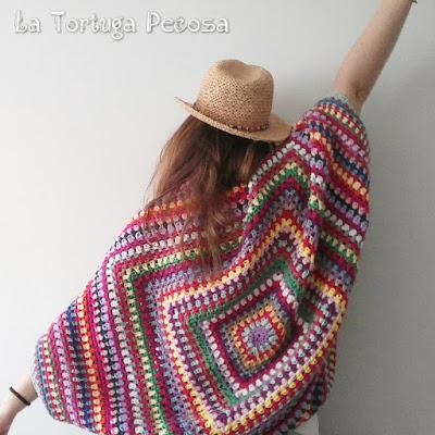 CHAQUETA GRANNY SQUARE MULTICOLOR