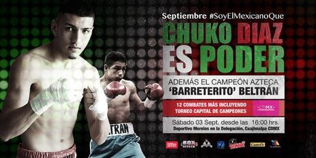 Carlos “Chuko” Díaz vs Samuel “Pana” González en Vivo – Sábado 3 de Septiembre del 2016