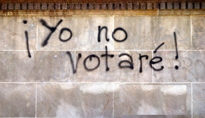 No acudiré de nuevo a votar