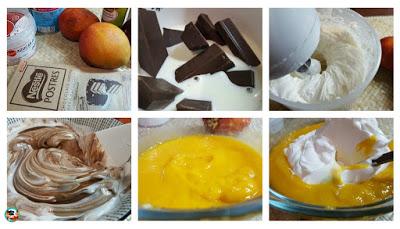 Copa de mango y chocolate