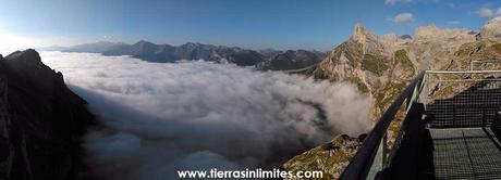 Por encima del mar de nubes. Mirador Fuente Dé