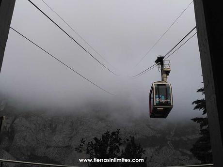 El teleférico desde la estación base