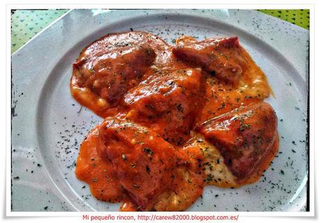 Pimientos rellenos de bacalao