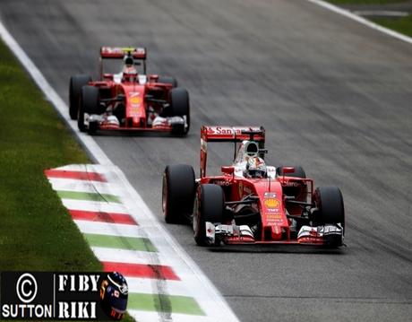 Para Vettel, el dia del GP de Italia fue un Mega día para Ferrari