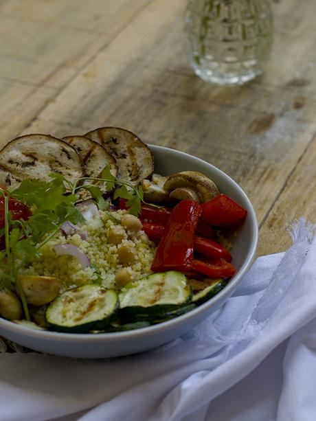 ENSALADA DE CUSCUS CON VERDURAS A LA PARRILLA