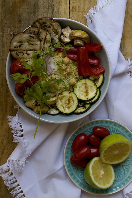 ENSALADA DE CUSCUS CON VERDURAS A LA PARRILLA
