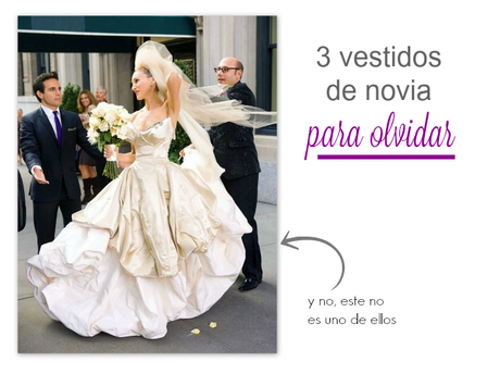 3 vestidos de novia para olvidar