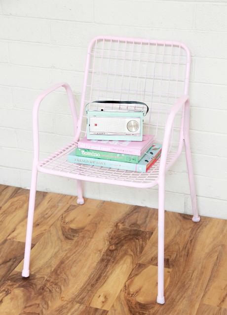 ANTES Y DESPUÉS: Como darle a una silla de metal una nueva vida con chalk paint!