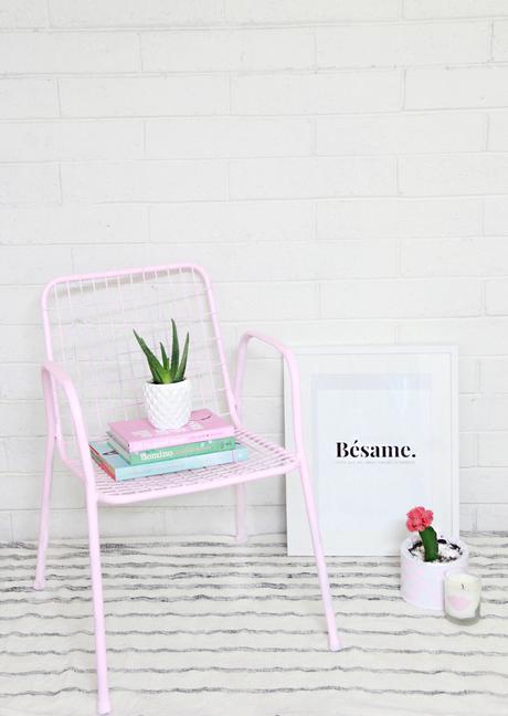 ANTES Y DESPUÉS: Como darle a una silla de metal una nueva vida con chalk paint!