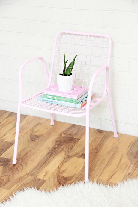 ANTES Y DESPUÉS: Como darle a una silla de metal una nueva vida con chalk paint!