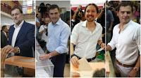 Mariano Rajoy, Pedro Sánchez, Pablo Iglesias, Albert Rivera, España, elecciones, gobierno