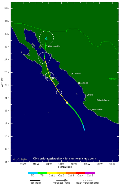 México: Baja California Sur en la mira del huracán 