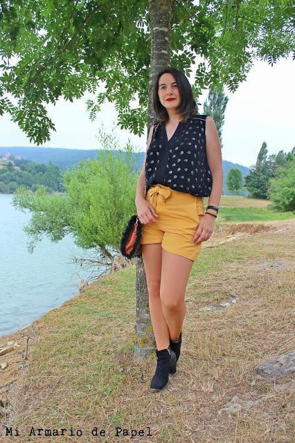 Ideas para Vestir un Short Amarillo - Propuesta 1 Ideas para Vestir un Short Amarillo - Propuesta 1