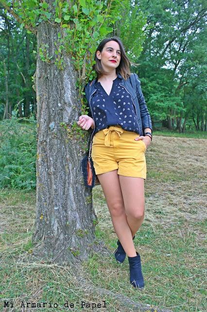 Ideas para Vestir un Short Amarillo - Propuesta 1