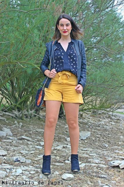 Ideas para Vestir un Short Amarillo - Propuesta 1 Ideas para Vestir un Short Amarillo - Propuesta 1