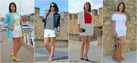 Cómo Combinar unos Shorts Blancos - Propuesta 4