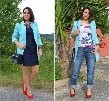 Cómo Combinar un Blazer Azul Cielo - Propuesta 2