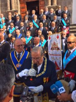 Primer desfile masónico en España