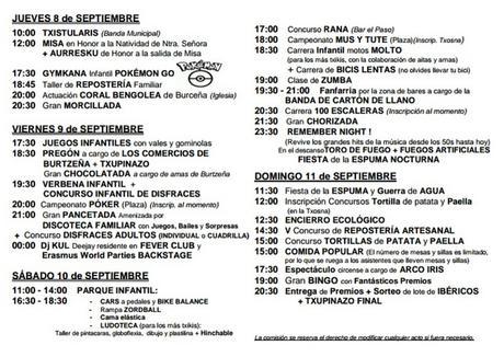 Fiestas de Burtzeña 2016 (8 - 11 de Septiembre) #Barakaldo