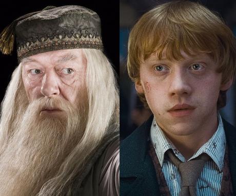 Resultat d'imatges de dumbledore y ron