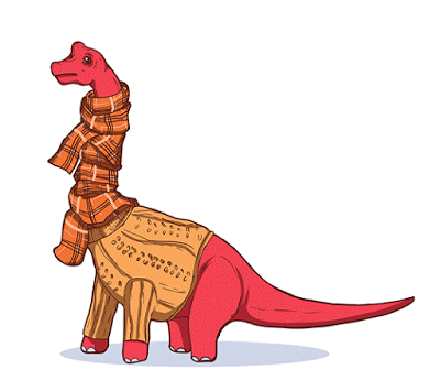 Los dinosaurios abrigados de Dóra Laborc