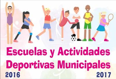 Escuelas y actividades deportivas municipales