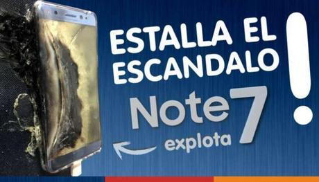 Rumor ¿Explota el Samsung Galaxy Note 7?