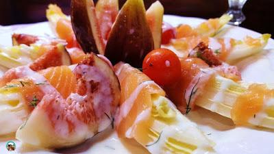 Endivias con salmón