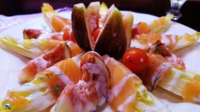 Endivias con salmón