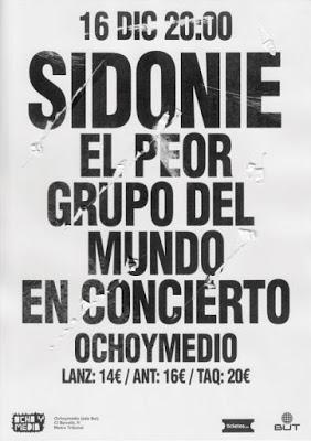 Sidonie presentarán su nuevo disco el 16 de diciembre en Madrid