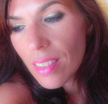 Look con delineado Debby y pigmento Nyx Space Pearl