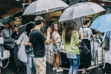 Tokyo_Travel_Guide-Fish_Market-Harajuku-Levis_Denim_Skirt-Off_The_Shoulders_Top-YSL_Sneakers-Outfit-Collage_Vintage-Street_Style-74