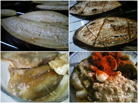 Mutabbal o Baba ganoush (Elaboración)