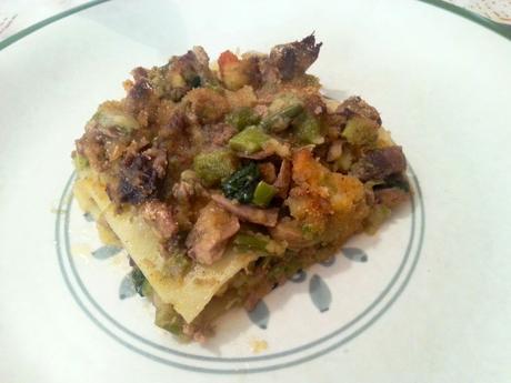 Lasaña de pescado y verduras - Lasaña de pescado y gambas - Lasagne di pesce e verdure - Seafood and vegetable lasagna recipe