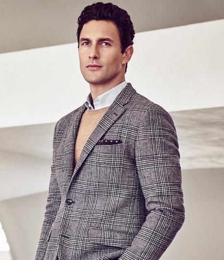 Noah Mills, Karkina Caune, Pedro del Hierro, model, Fall 2016, supermodel, menswear, moda hombre, Suits and Shirts, Diego Merino,