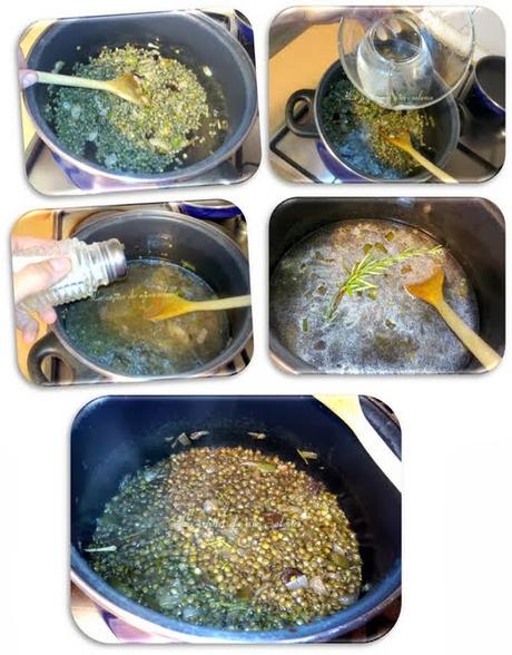 Cremoso de lentejas con ajo negro al aroma de limón y romero