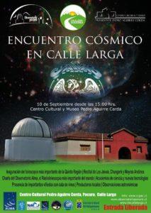 Encuentro astronómico en Calle Larga, Valparaíso