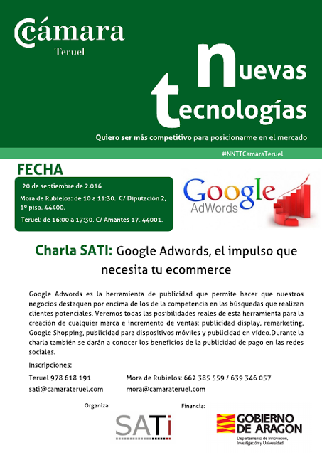 Curso sobre Google Adwords en la Cámara de Teruel