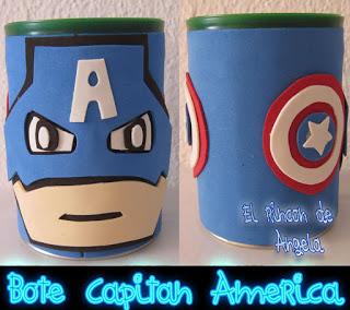 DIY Como decorar bote del capitan america