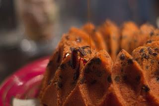 Bizcocho de naranja confitada y chocolate