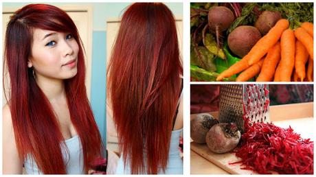 Receta casera para pintar el cabello de color rojo de manera natural