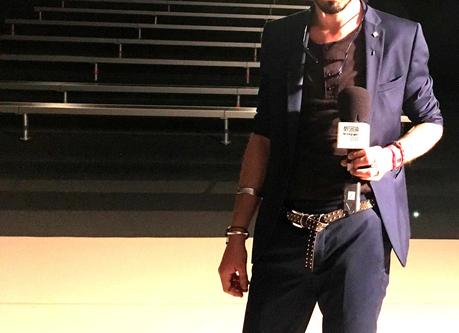 When I stole the microphone at the #MFSHOWLIVE #MENSWEAR