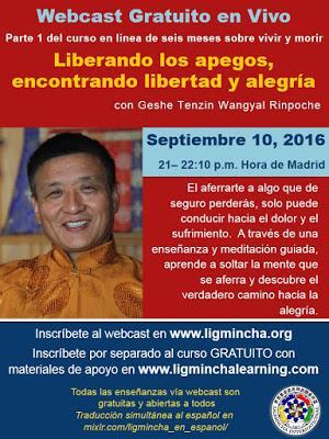 ‘Vivir con alegría, morir en paz’ Nuevo curso gratuito con Tenzin Wangyal Rinpoche