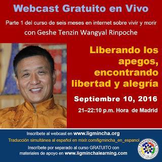 ‘Vivir con alegría, morir en paz’ Nuevo curso gratuito con Tenzin Wangyal Rinpoche