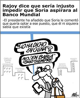 Soria, el único político español que dimitió dos veces.